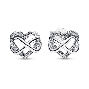 Pandora Infinity Heart Earrings