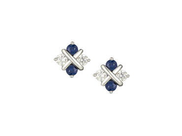 Amore Serenity Sapphire & Cubic Zirconia Earrings