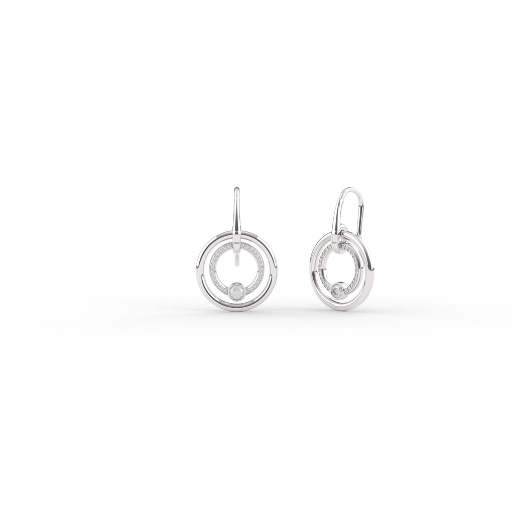 Ti-Sento Silver Drop Earrings