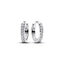 Pandora Sparkling Huggie Hoops
