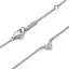 Pandora Triple Stone Heart Necklet