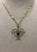 Vintage 9ct Garnet and Pearl Pendant