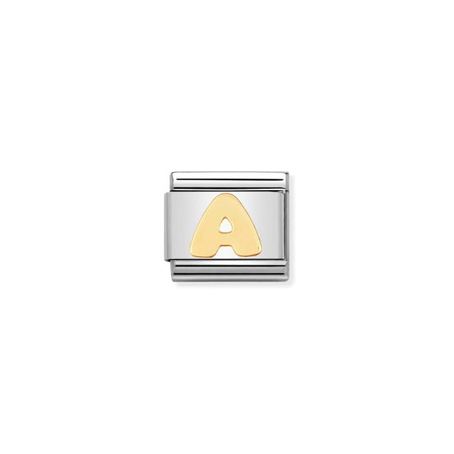 Nomination Gold Alphabet Composable Link