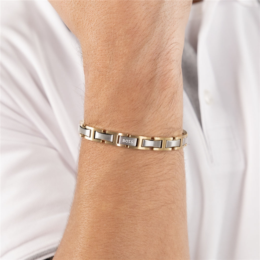 Boss Two Colour Bracelet