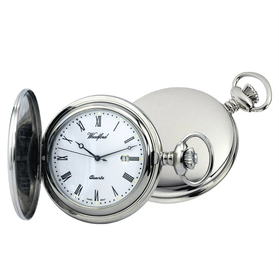 Woodford Quartz Full Hunter Pocket Watch