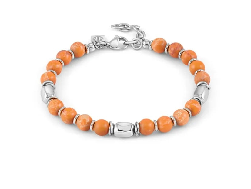 Nomination Instinct Style Orange Jasper Bracelet