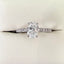 9ct White Gold Oval Lab Diamond Ring