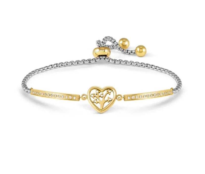 Nomination Tree of Life Heart CZ Milleluci Bracelet