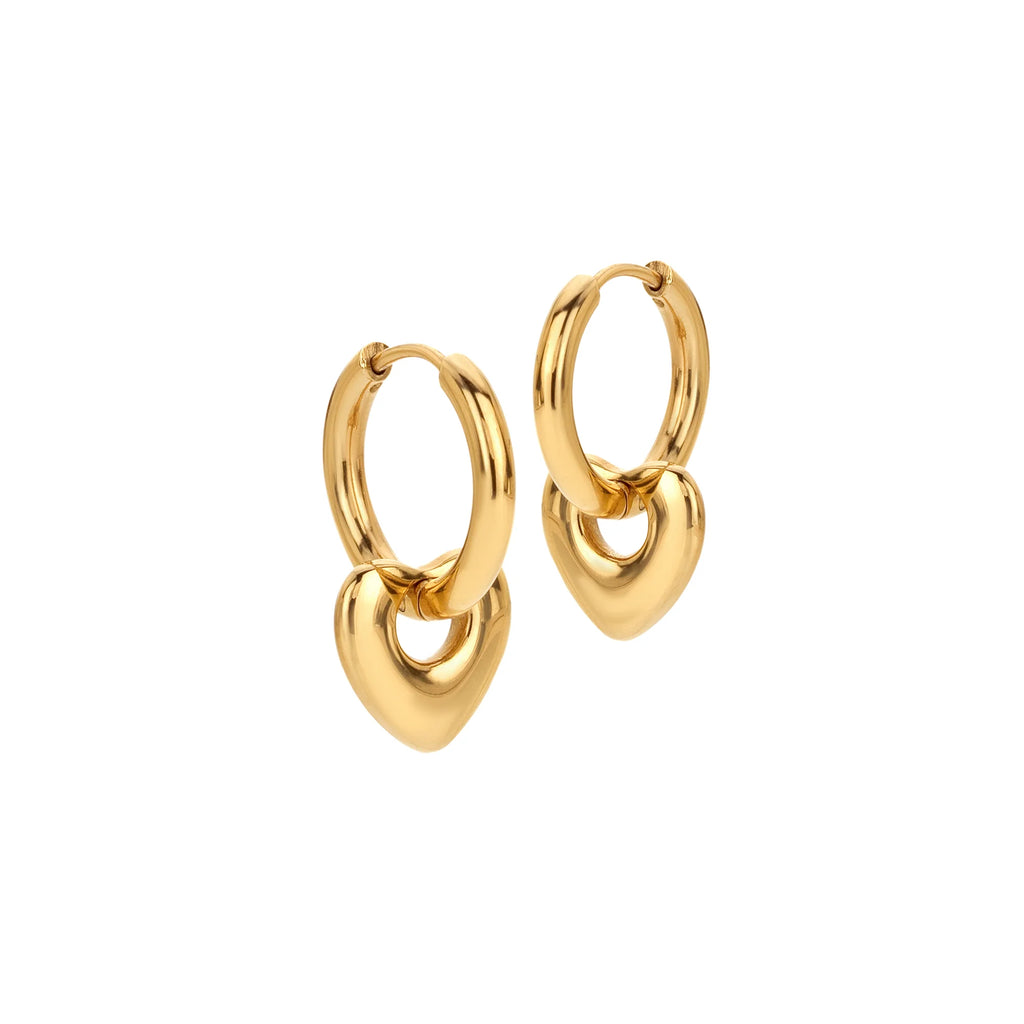 Ava & Sky Bubble Heart Earrings