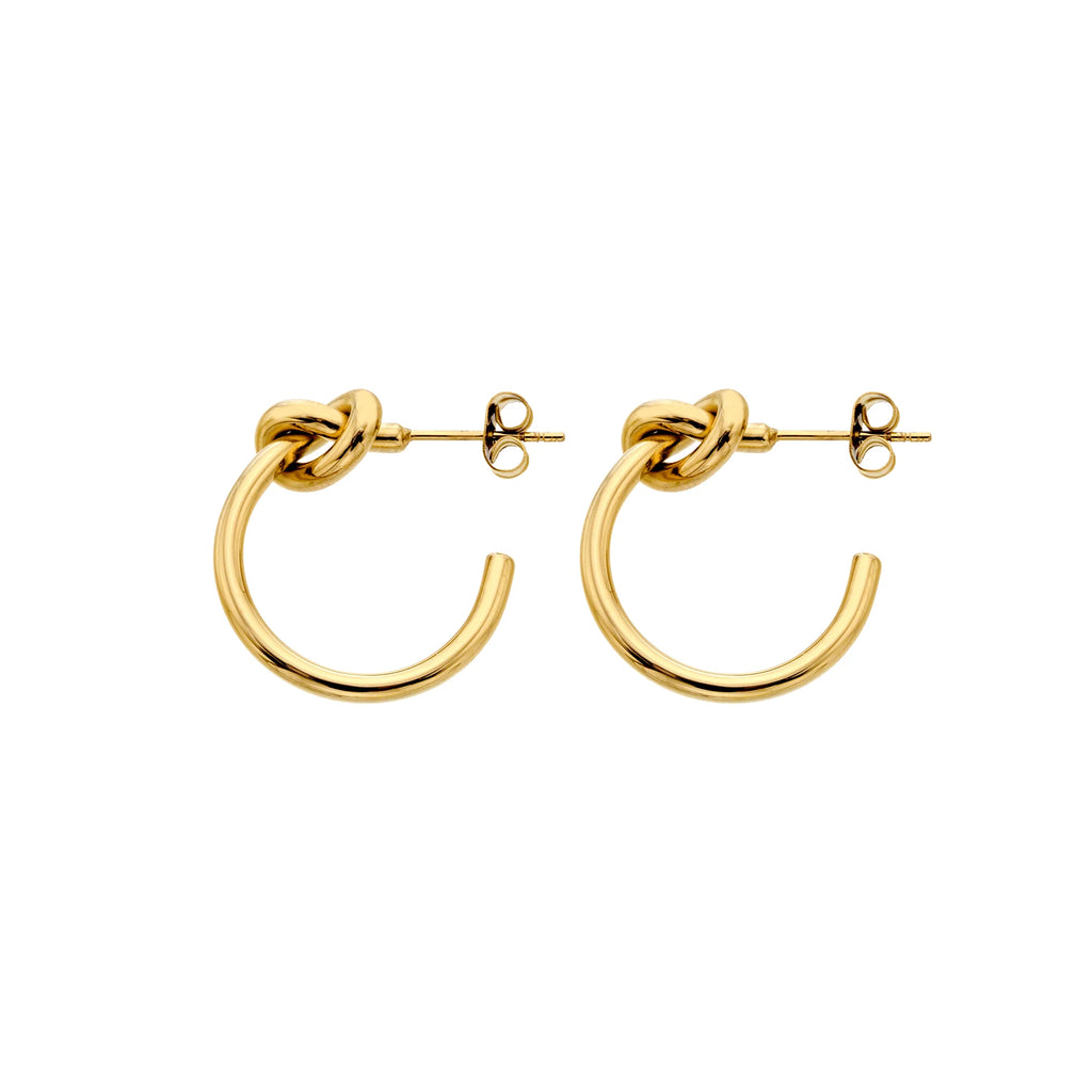 Ava & Sky Knot Hoop Earrings