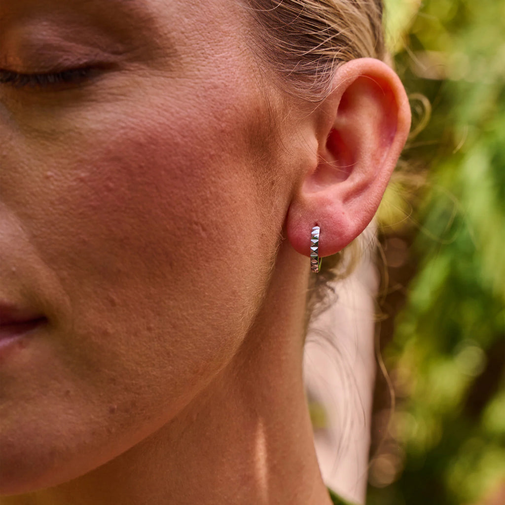 Ava & Sky Square Huggie Hoops