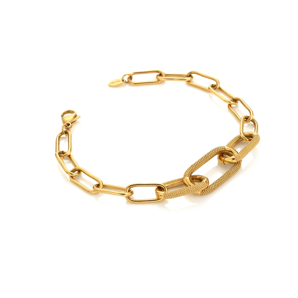 Ava & Sky Carabiner Link Bracelet