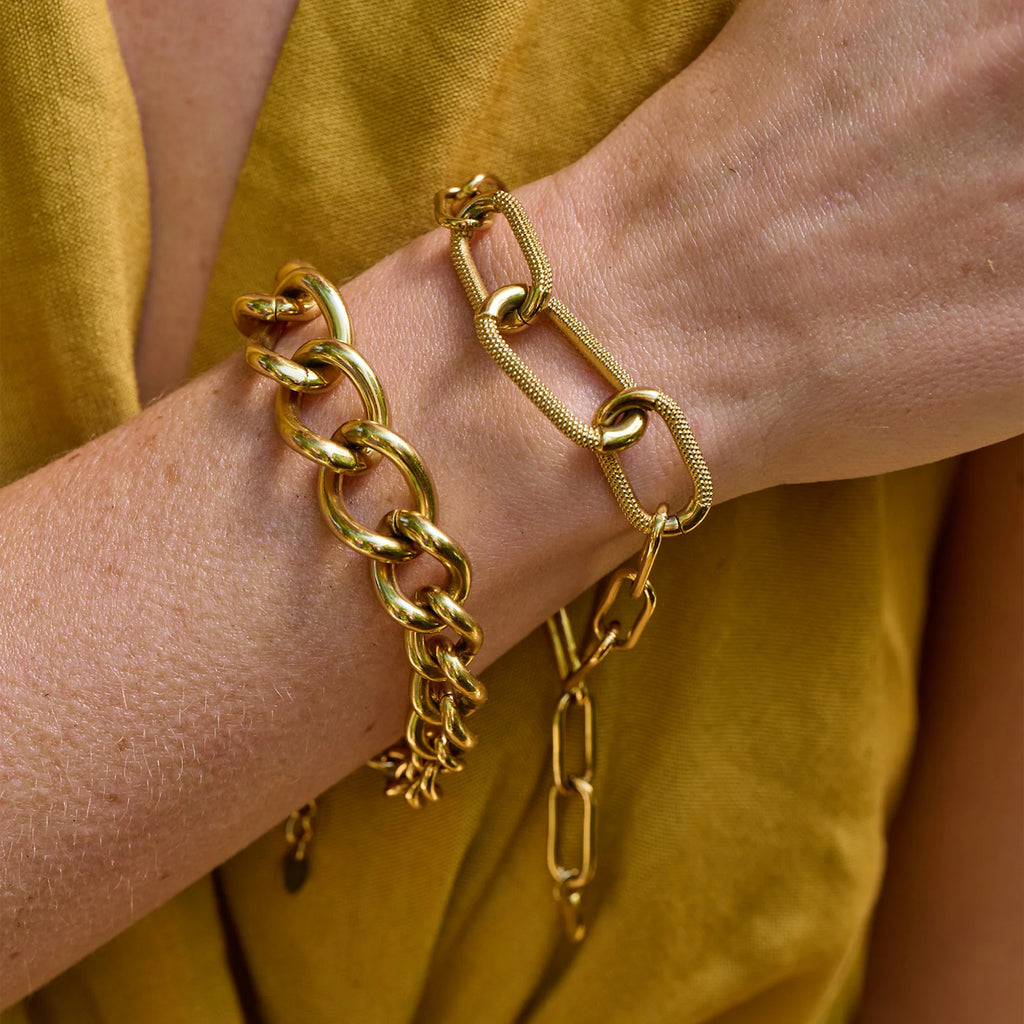 Ava & Sky Carabiner Link Bracelet