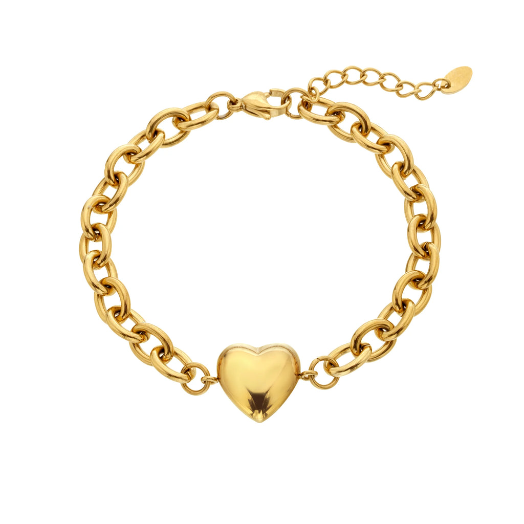 Ava & Sky Chunky Heart Bracelet