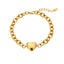 Ava & Sky Chunky Heart Bracelet