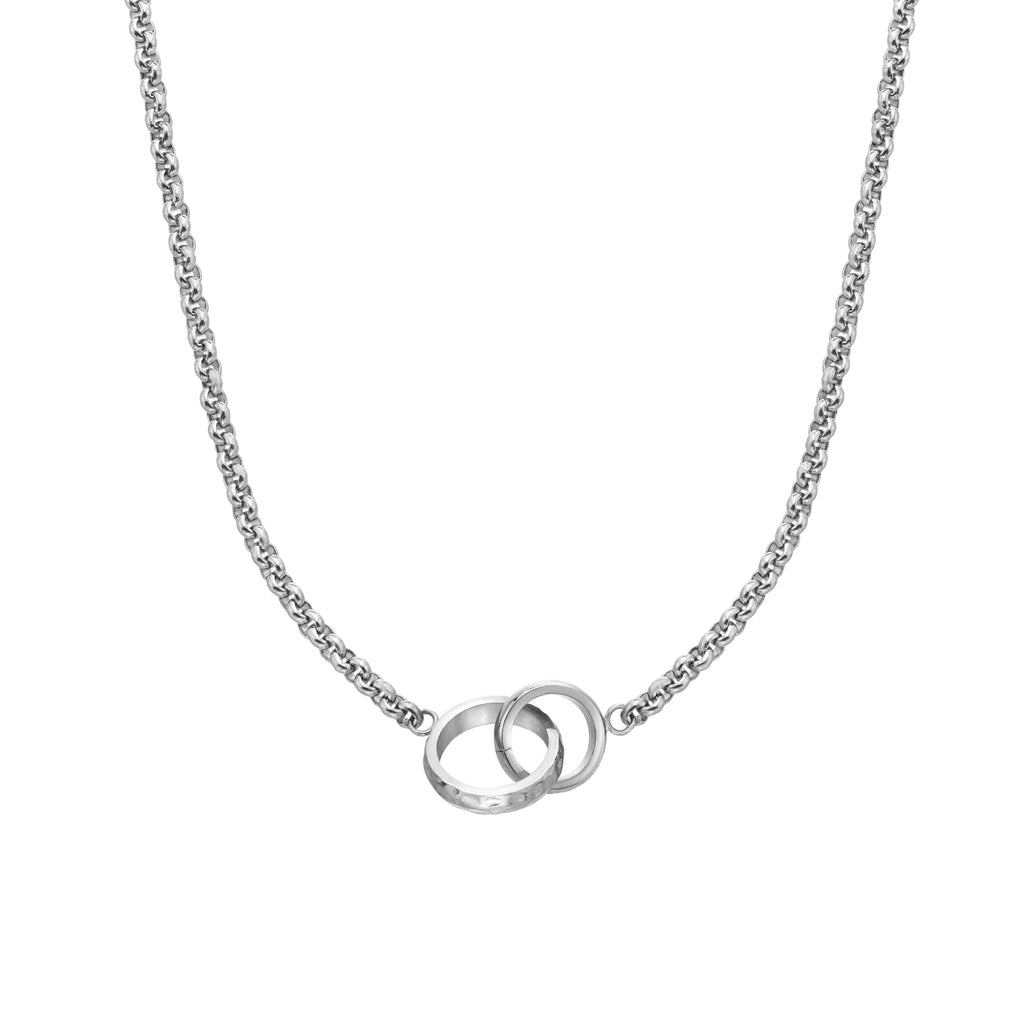Ava & Sky Interlocking Circles Necklet.