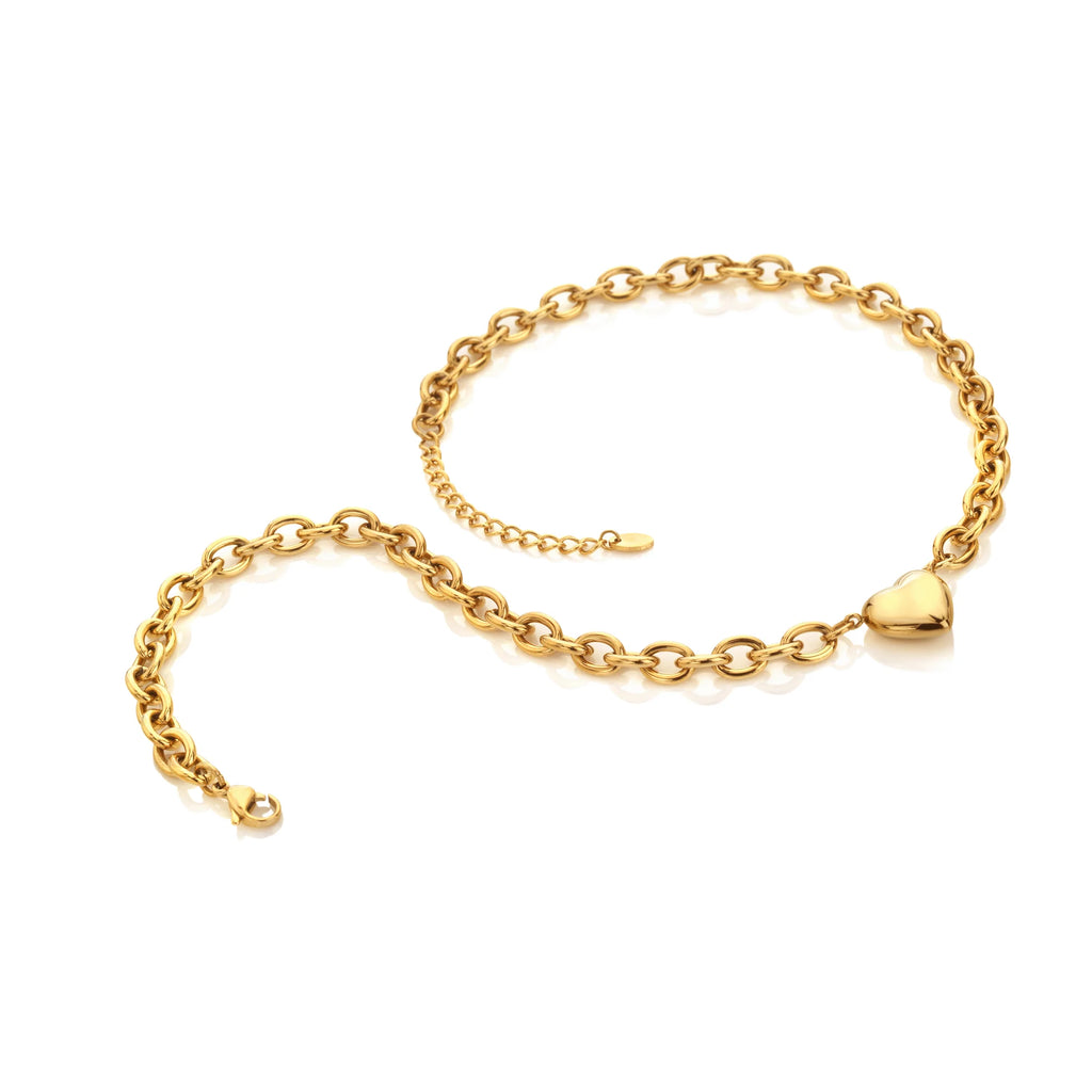 Ava & Sky Chunky Heart Necklace