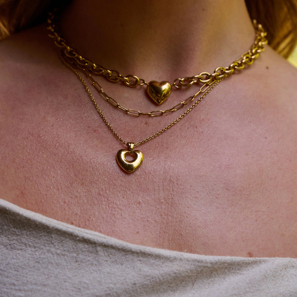 Ava & Sky Bubble Heart Necklace