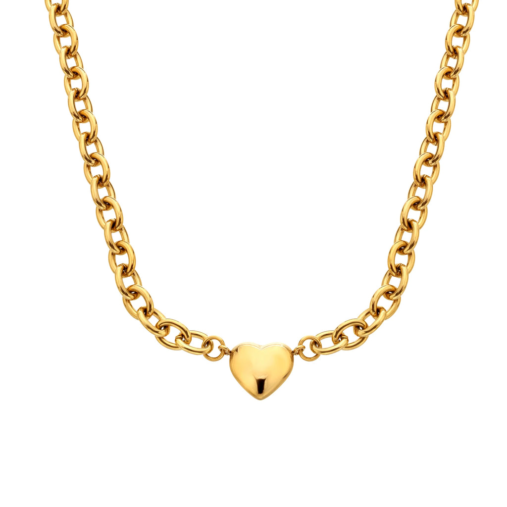 Ava & Sky Chunky Heart Necklace