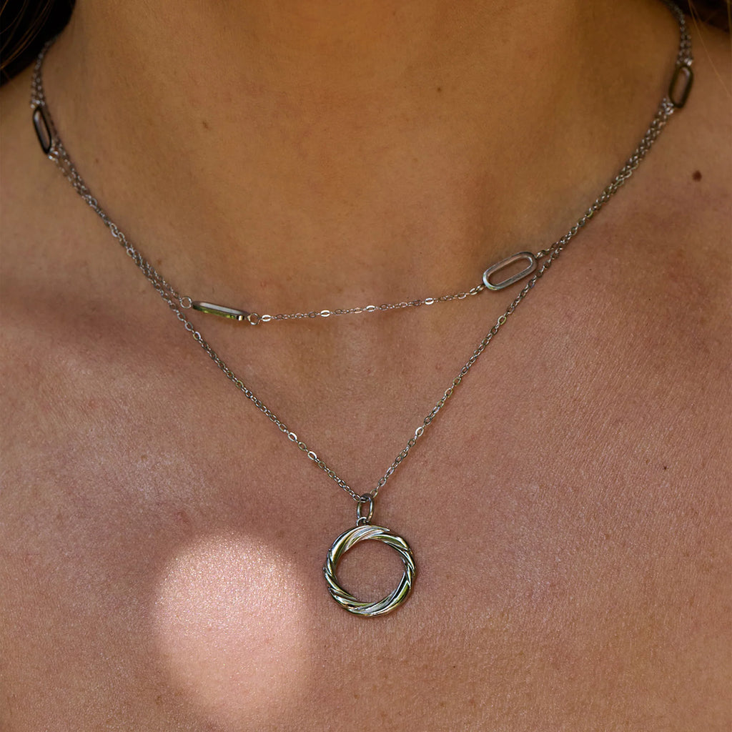 Ava & Sky Twisted Ribbon Necklace