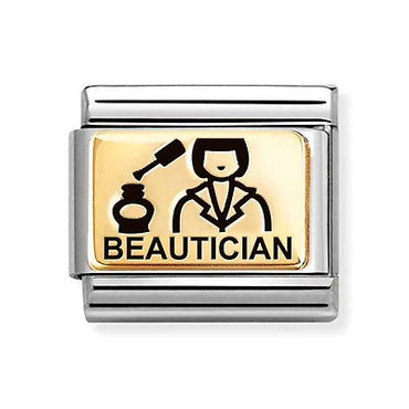 Nomination Gold Beautician Composable Link