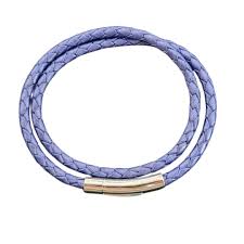 Unique Purple Leather Bracelet