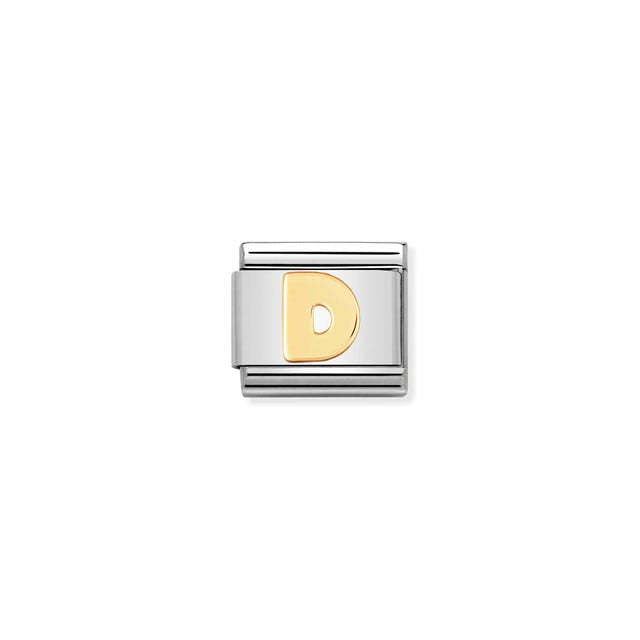 Nomination Gold Alphabet Composable Link