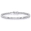 9ct White Gold Laboratory Grown Diamond Tennis Bracelet