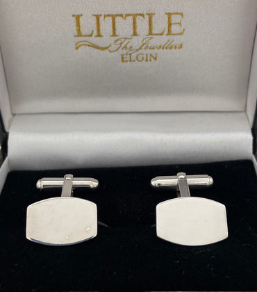 Silver Barrel Cufflinks