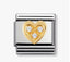 Nomination Gold CZ Heart Composable Link