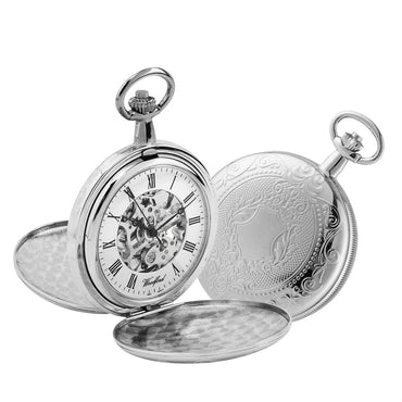 Woodford Full Hunter Skeleton Pocket Watch