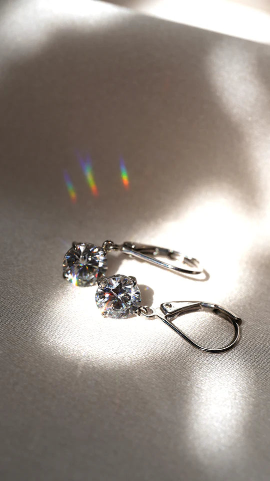 Carat London 9ct White Gold Hoop Earrings