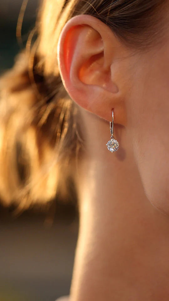 Carat London 9ct White Gold Hoop Earrings