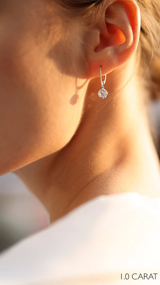 Carat London 9ct White Gold Hoop Earrings