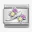 Nomination Lilac & Yellow CZ Dragonfly Link