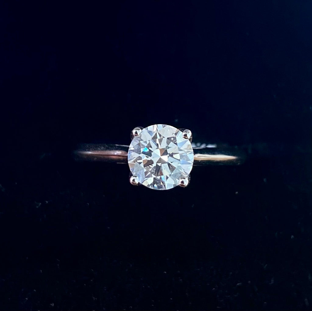 9ct White Gold 1ct Laboratory Diamond Ring