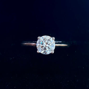 9ct White Gold 1ct Laboratory Diamond Ring