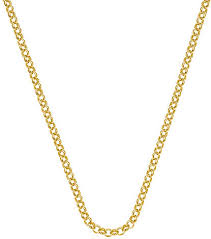 Hot Diamonds 18ct Yellow Gold Sterling Silver 18 Inch Belcher Chain