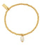 Chlobo Gold Plated Drop Pearl Bracelet