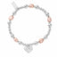 Chlobo Loving Heart Pink Pearl Bracelet