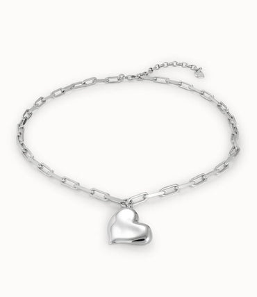 UNOde50 Link Chain Necklace with Heart