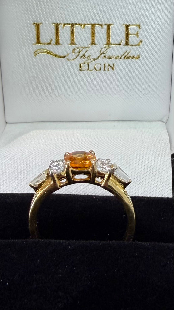 Pre-Loved 18ct Yellow Sapphire & Diamond Ring