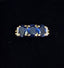 Vintage 18ct Sapphire and Diamond 3 Stone Ring