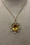Vintage 9ct Citrine and Pearl Pendant