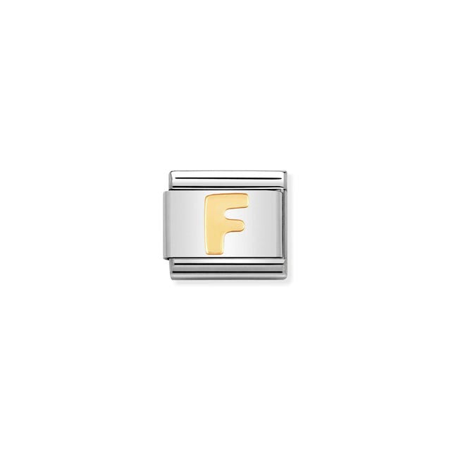 Nomination Gold Alphabet Composable Link
