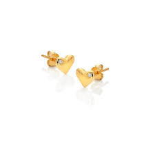 Hot Diamonds Golden Edit Desire Stud Earrings