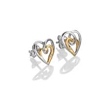 Hot Diamonds Interwoven Heart Earrings