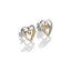 Hot Diamonds Interwoven Heart Earrings