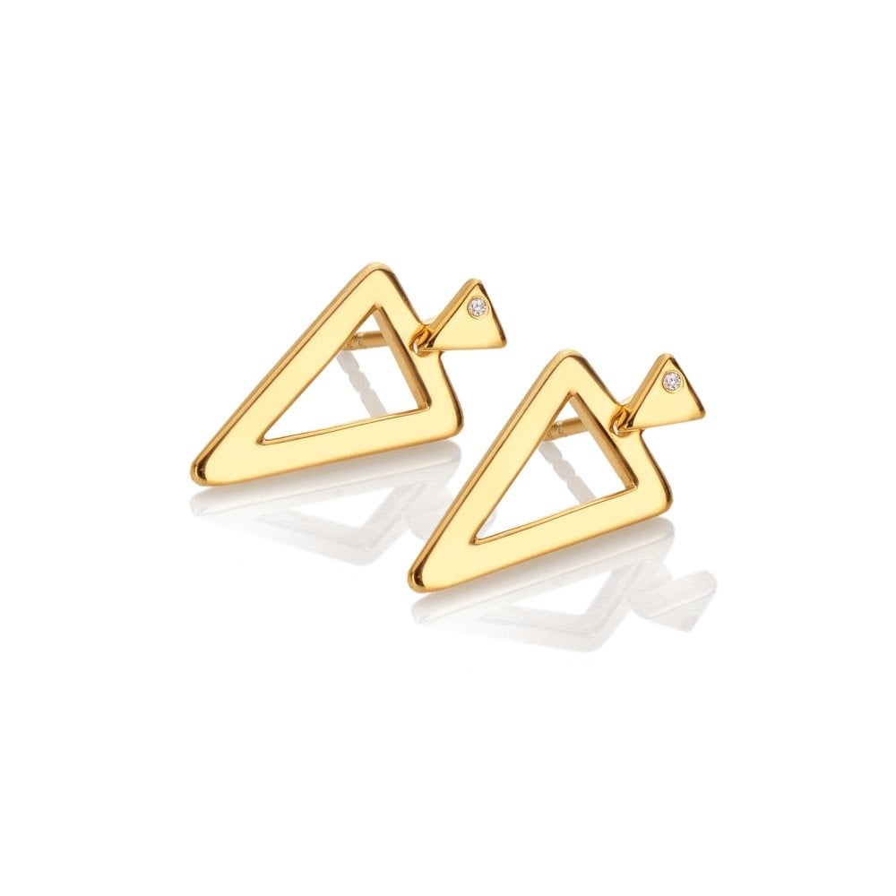 Hot Diamonds X GE Triangle Paired Earrings