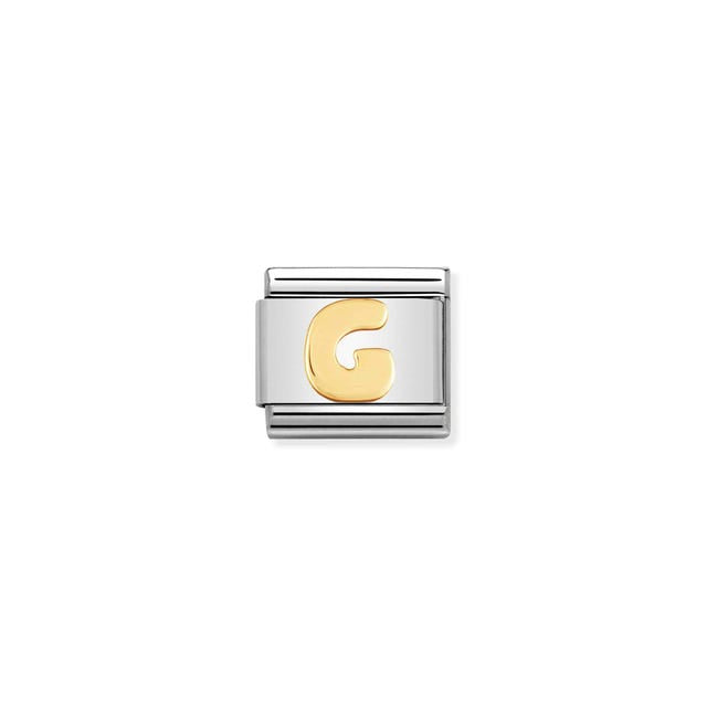 Nomination Gold Alphabet Composable Link